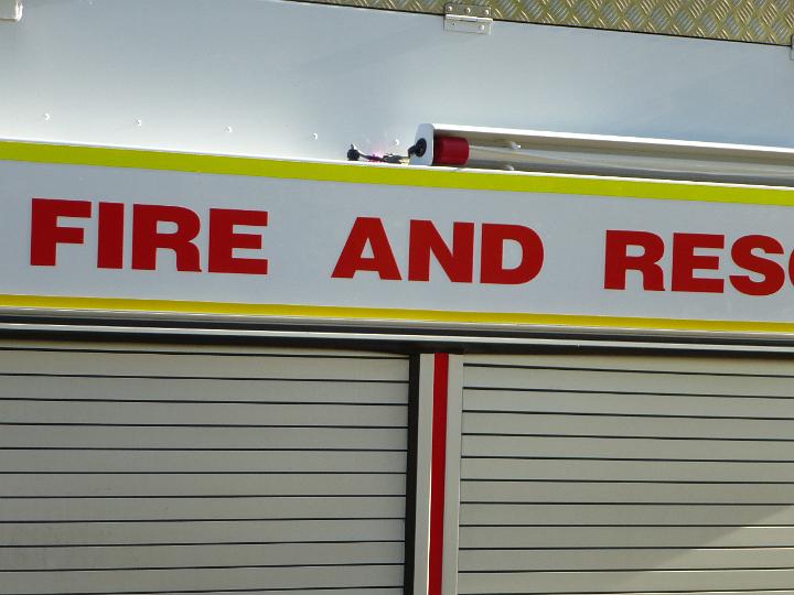 Fire and Rescue sign conceptual image of emergency services