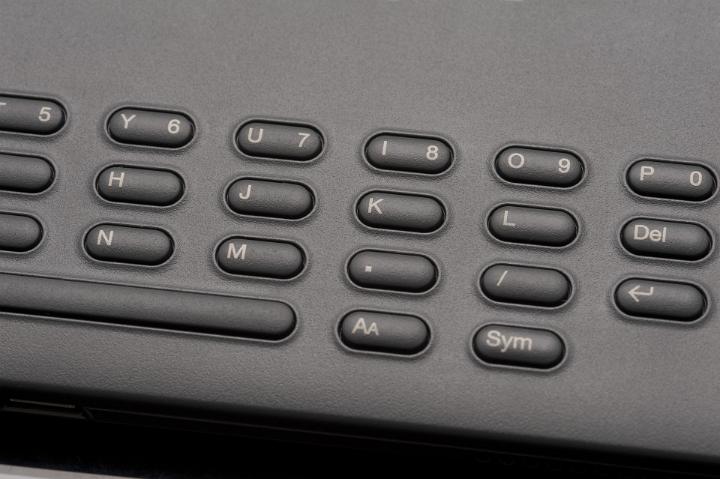 Small button keyboard on a hand held device